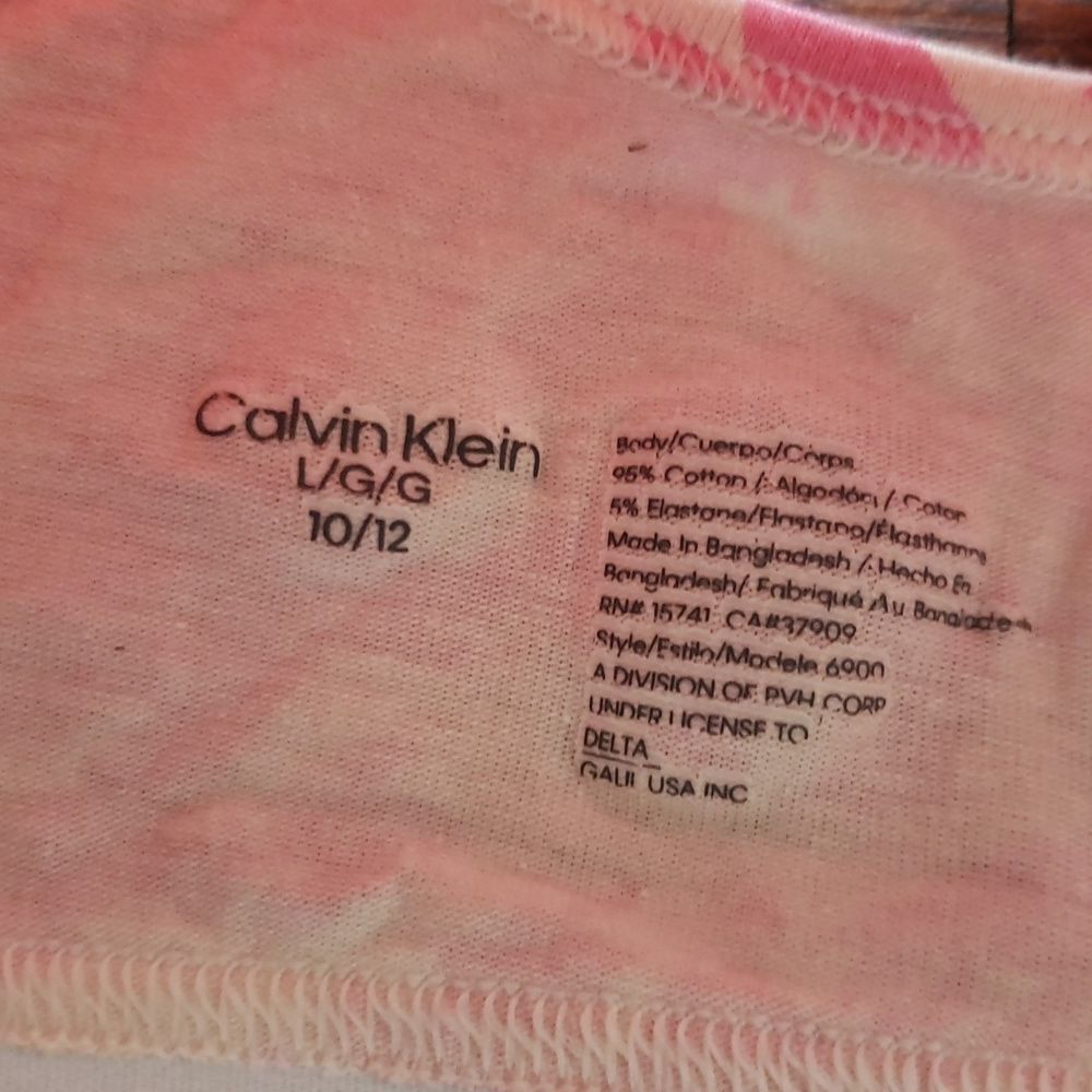 Calvin Klein Pink Floral Girls Chic Cozy Cotton Bralette Set of 2 Size Large - Picture 2 of 3